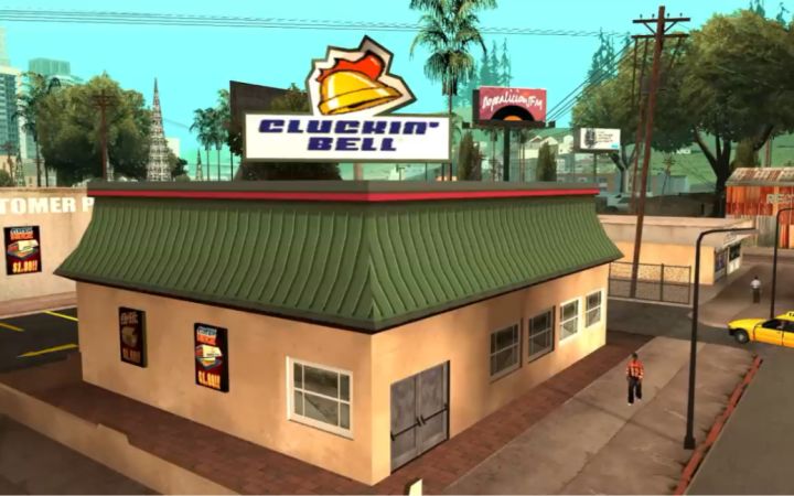 永远不要在GTA：SA的任务中去错误的餐厅（油管mod）截图
