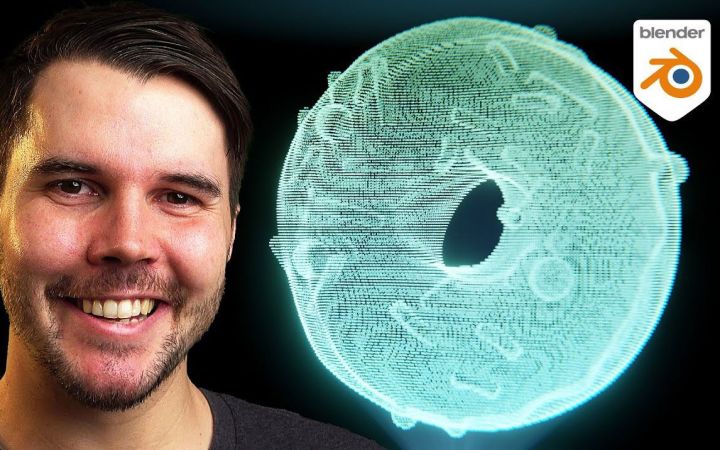 如何在15分钟内在Blender中制作全息图 【Blender教程】截图