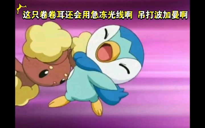 精灵宝可梦 这只卷卷耳还会用急冻光线啊 吊打波加曼啊截图