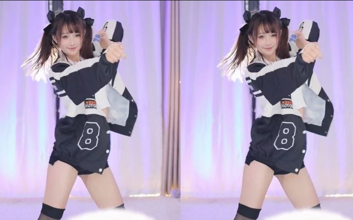 【鱼子酱】《6》黑色常服套装 直播跳舞录屏截图