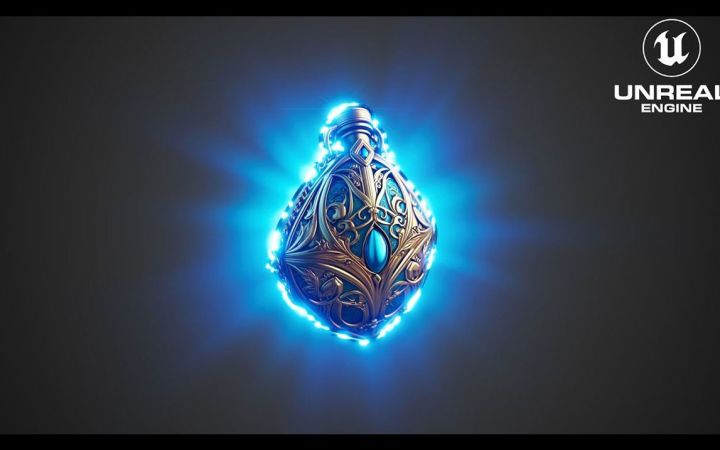 虚幻引擎 5.2 Niagara教程中的发光提升效果Amulet FX截图