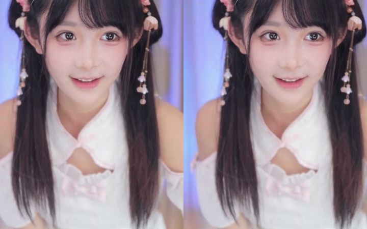 【鱼子酱】《恋爱告急》国风连衣裙套装 直播跳舞录屏截图