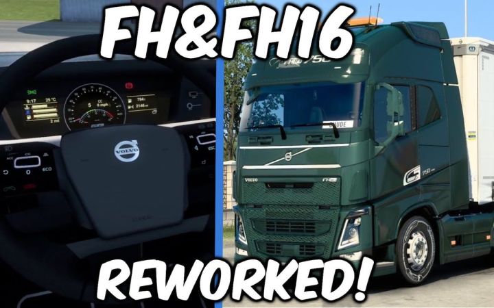 【YouTube】欧卡2mod_Eugene的沃尔沃FH&FH16 2012重制|ETS2 1.44 Volvo FH&FH16 2012 Reworked b截图