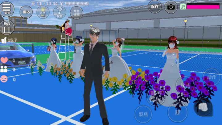 樱花校园模拟:小夕给青梅竹马安排了场新娘相亲会?惹到他生气了截图