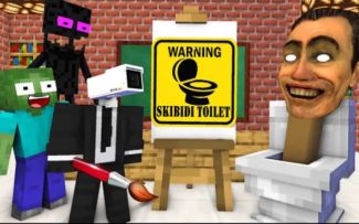 MC怪物学院动画丨马桶人厕所与监控人绘画挑战赛丨我的世界动画