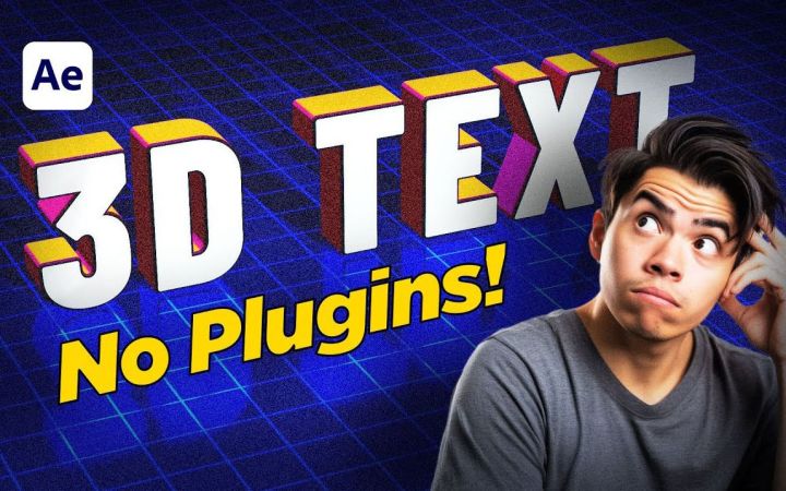 在 After Effects 中制作真实 3D 文字的秘诀截图