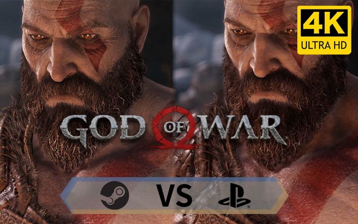 【4K】战神（2018）PC vs PS5画面对比&PC最高画质：巴德尔BOSS战演示截图