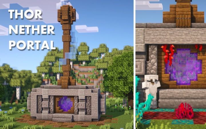【Minecraft】雷神之锤传送门截图