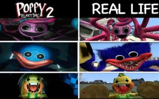 【搬运YouTube】Poppy playtime 2 vs Real life 半条命模组跳杀合集(审核员辛苦了，本视频搬运没有任何暴力行为)