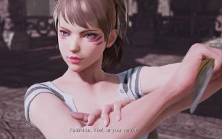 《铁拳7》MOD 条纹服装小姐姐们的打闹