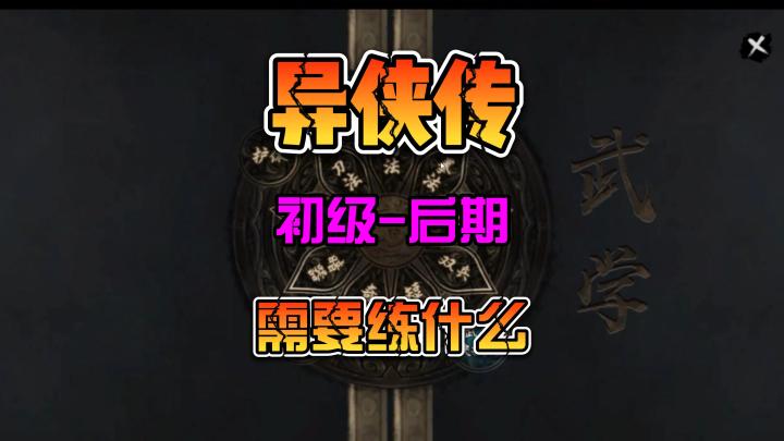 异侠传如何突破《初出茅庐-后期》的技能搭配 新手攻略截图