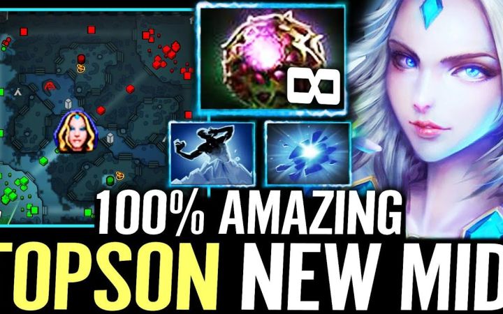 TOPSON中单冰女,玲珑心+飞鞋 【DOTA2】截图