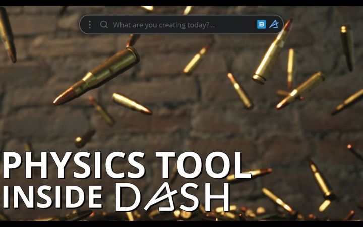 在虚幻引擎 5 中使用 Dash 的物理工具截图