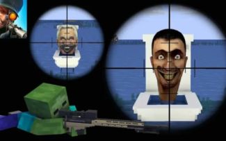 MC怪物学院动画丨马桶人厕所启示录狙击手3D 枪手挑战赛丨我的世界动画