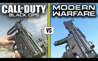 使命召唤:黑色行动1 VS 使命召唤:现代战争2019 -武器对比