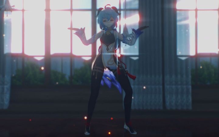 【原神MMD】还是你的笑容最可爱【甘雨】【搬运】截图
