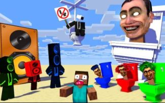 MC怪物学院动画丨马桶人厕所 VS 监控人和音响人的挑战丨我的世界动画