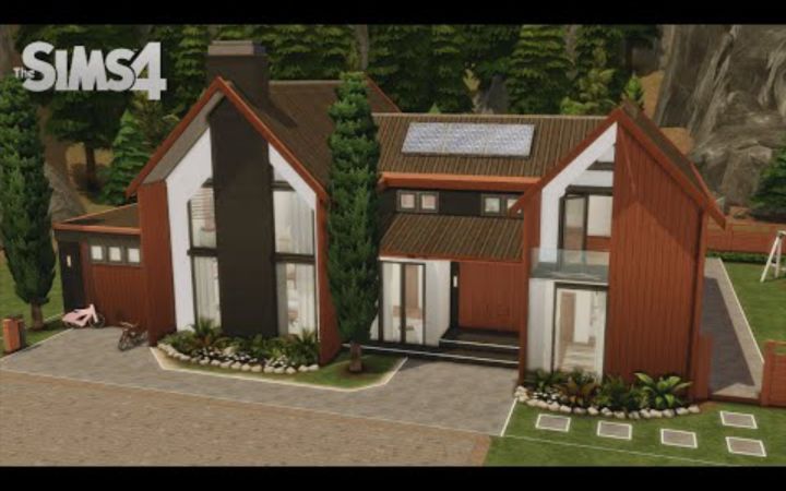 【模拟人生4|速建|搬运|附链接|40×30|nocc】Modern Scandinavian Inspired Family Home截图