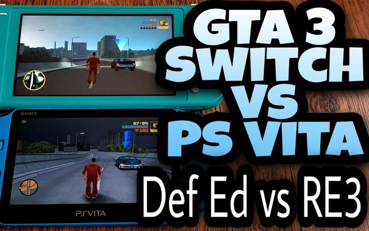 Switch上的GTA 3 - 权威版与 PS Vita 上的 RE3对比截图