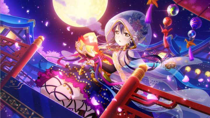 【LL群星闪耀】UR展示——【园田海未-月下的大和抚子】截图