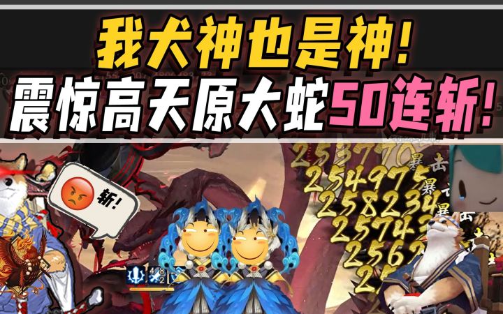 【阴阳师整活】我犬神也是神!心剑50连斩·伤魂鸟复活流·震惊高天原大蛇!截图