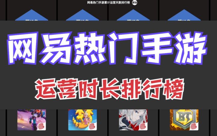 网易热门手游运营时间最长的是哪个？老游戏无敌截图