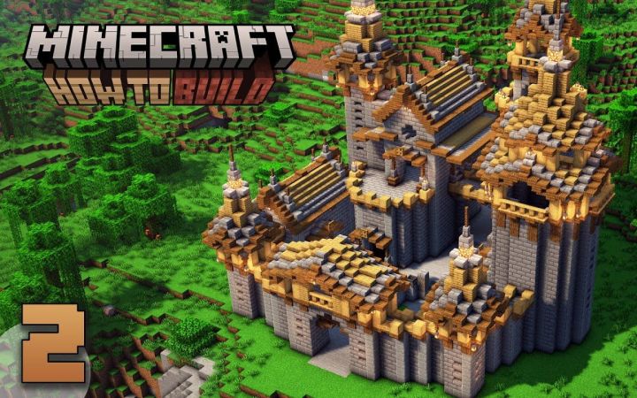 【搬运】Minecraft:如何建造中世纪的城堡?如何建造一个中世纪的城堡第二部分 by Reimiho截图