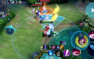 战神吕布对线猪八戒，吕布大招保护队友也是不错的选择