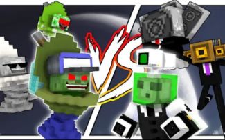 【KRIK KRIK】MC怪物学院动画丨史诗般的战争，马桶人厕所对战监控人丨我的世界动画