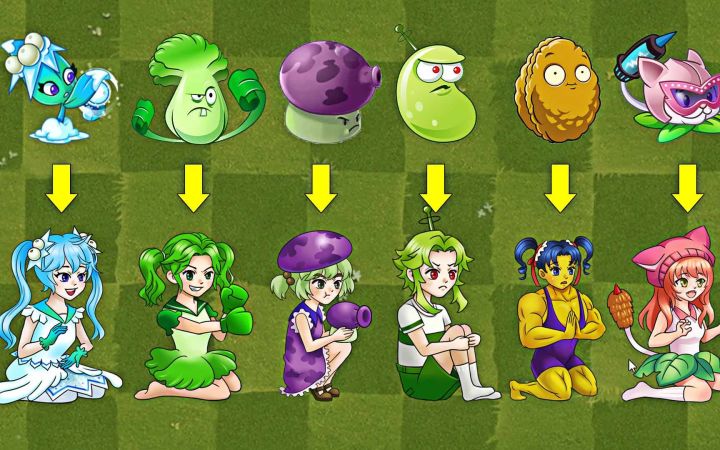 假如植物大战僵尸娘化后,会是怎样的攻击方式?截图