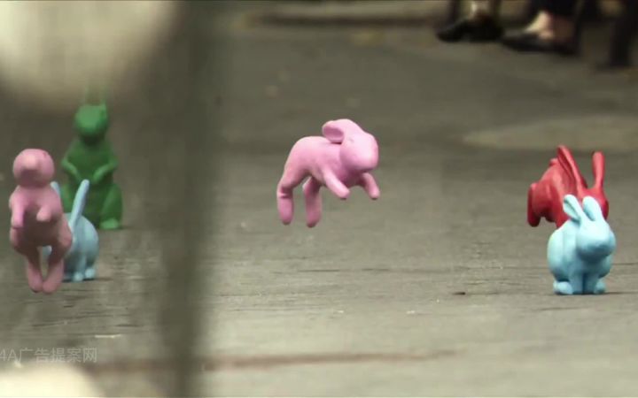 200只可爱的兔子,在纽约街头四处乱串截图