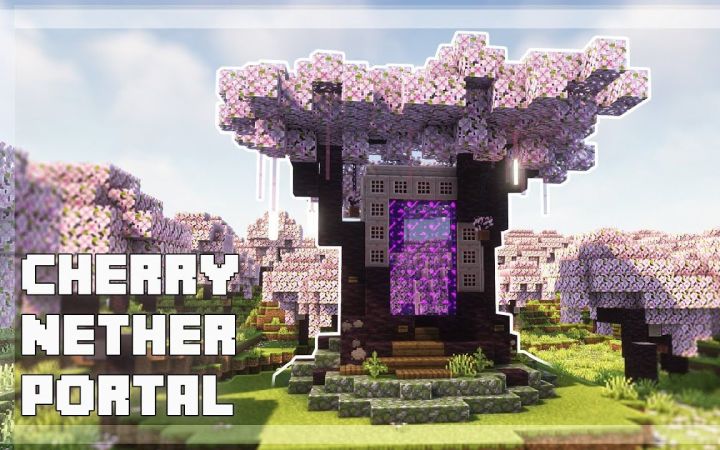 【Minecraft】樱花树下界之门截图