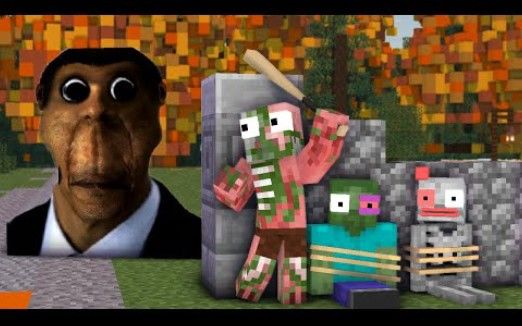 怪物学院1617集丨obunga Face Challenge丨我的世界动画截图
