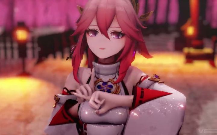 【原神MMD】Stellar - Sting【八重神子】【搬运】截图