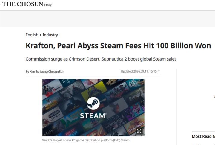 被中国挤出的韩国游戏厂商,重新在Steam发了财截图
