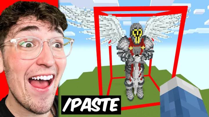 我在一个Minecraft建筑竞赛中使用//Paste偷偷作弊截图