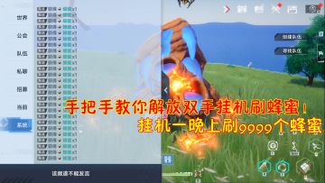 幻塔：手把手教你解放双手挂机刷蜂蜜！挂机一晚上刷9999个蜂蜜！