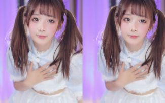 【鱼子酱】《妖精的尾巴》蓝色女仆套装 直播跳舞录屏