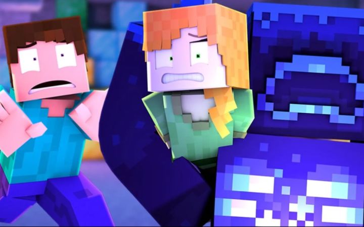 [搬运/生肉] 潜 声 守 卫 WARDEN ENCOUNTER - Alex and Steve Life (Minecraft Animation)截图