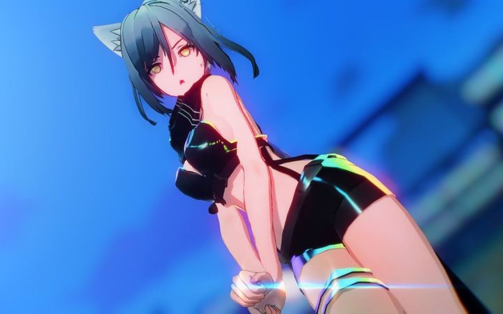 【明日方舟MMD】AOA - Heart Attack【黑】【搬运】截图