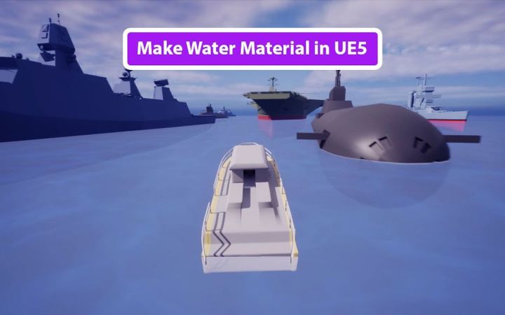 如何在虚幻引擎4/5中创建水材质 【UE4/5教程】截图