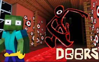 怪物学院第1806集丨roblox Doors Horror Challenge丨我的世界动画