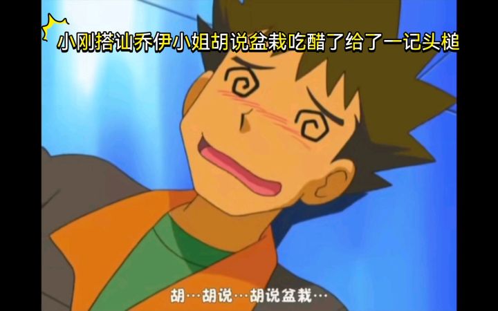 精灵宝可梦 小刚搭讪乔伊小姐胡说盆栽吃醋了给了一记头槌截图