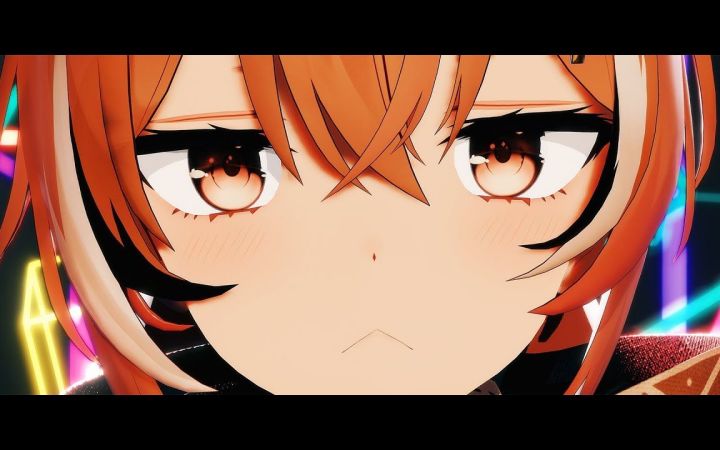 【VtuberMMD】Streaming Heart【七诗无名】【搬运】截图