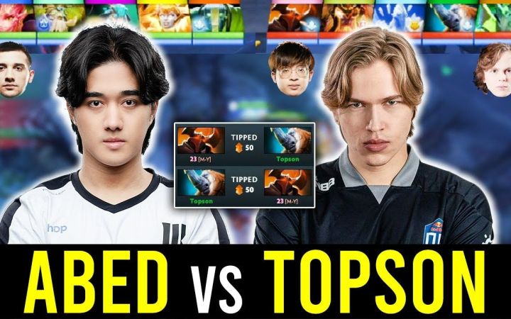 TOPSON中单猛犸 vs Abed土猫,明星局【DOTA2】截图