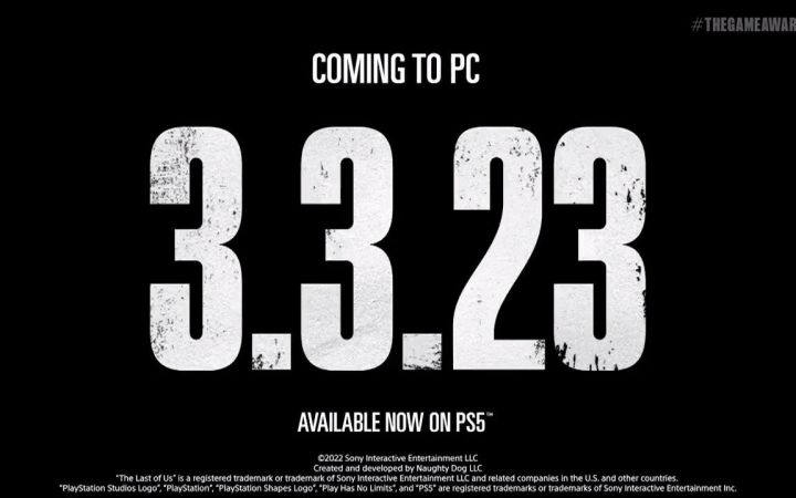【TGA2022】《最后生还者 重制版》将于2023年3月3日登陆PC截图