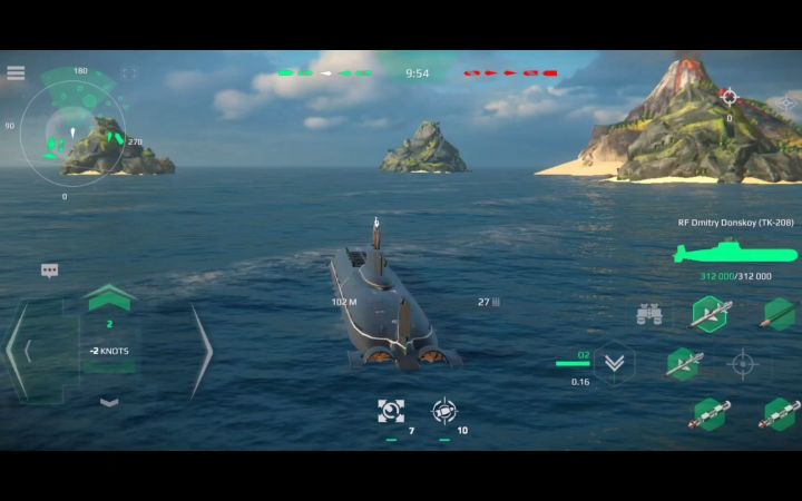 现代战舰 俄罗斯潜艇RF Dmitriy Donskoi(TK-208)与X-35和RSM-56布拉瓦导弹截图