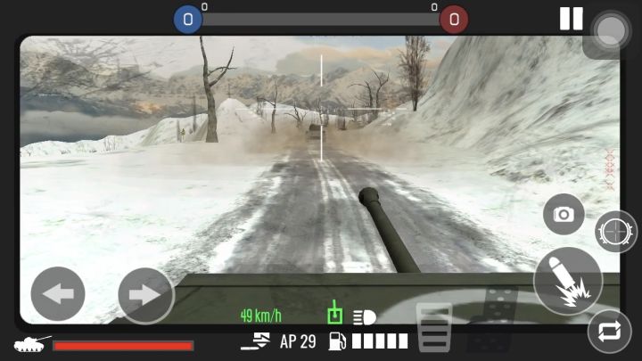 坦克模拟器新地图雪山村庄体验截图