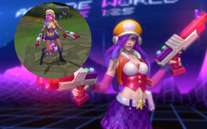 LOL手游【电玩女神--女枪】皮肤鉴赏:将在29号上线国服!!截图