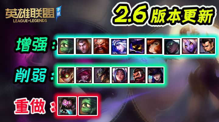 手游2.6版本更新详情:蒙多木木重做归来,新英雄正式上线。截图